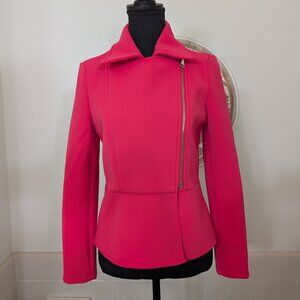NWT Guess Hot Pink Asymmetrical Moto Jacket - Size S